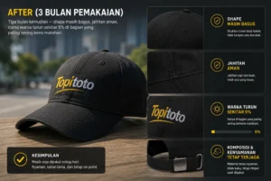 topitoto setelah pemakaian 3 bulan